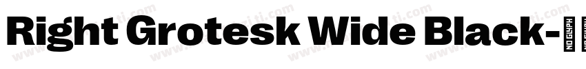 Right Grotesk Wide Black字体转换